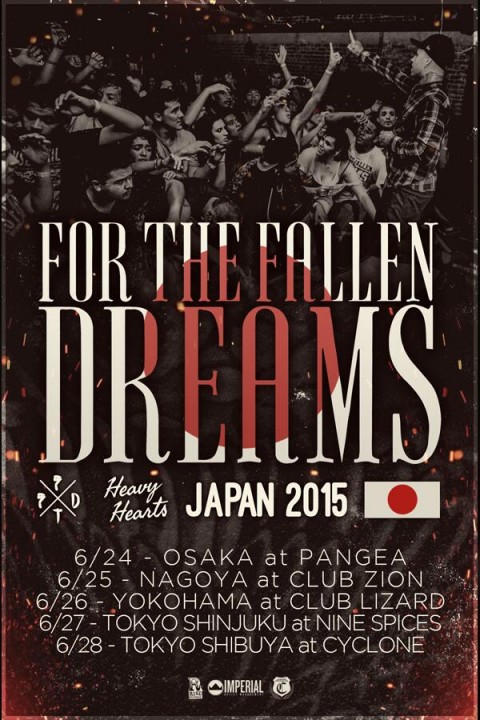 for the fallen dreams japan tour 来日 2015
