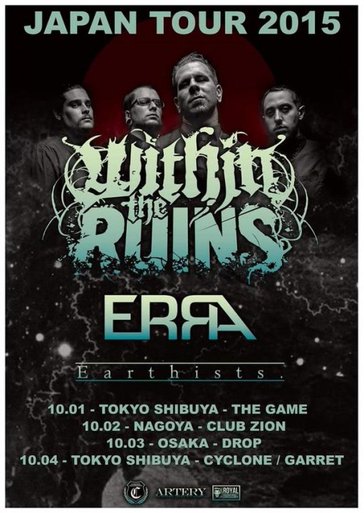 Within The Ruins / Erra Japan tour 2015