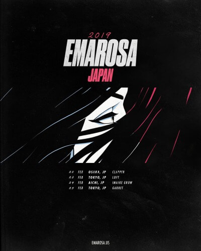 Emarosa Japan tour 2019 決定