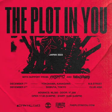 The Plot In You Japan tour 2023 announced