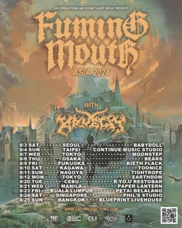 Fuming Mouth / KRUELTY Japan tour 2024 announced