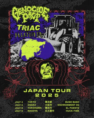 Genocide Pact / Triac / Backslider Japan tour 2025 announced