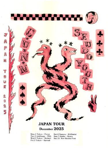 SEUDO YOUTH / GUNN Japan tour 2025 announced