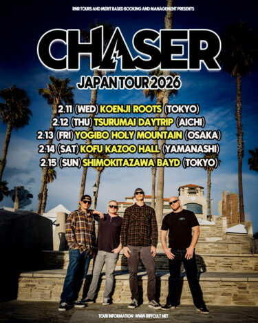 Chaser Japan tour 2026 announced