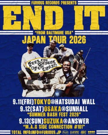 End It Japan tour 2026 announced