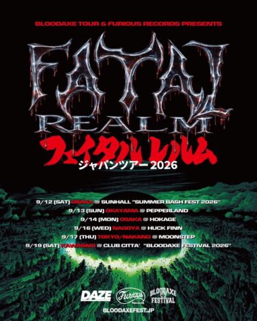 Fatal Realm Japan tour 2026 announced