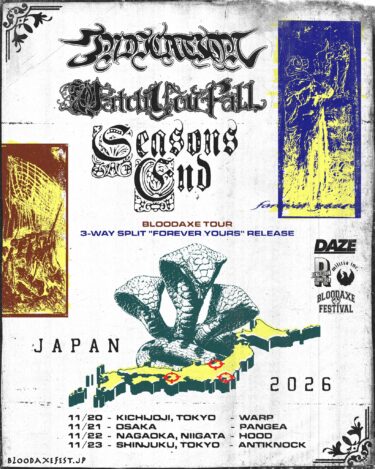 Indication / Watch You Fall / Seasons End Japan tour 2026 announced